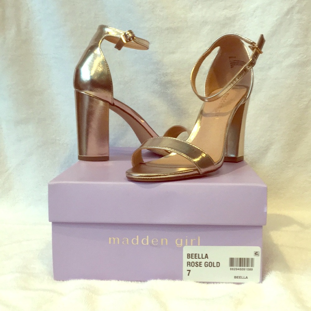 Rose gold heels